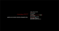 Desktop Screenshot of monsieurpetit.com